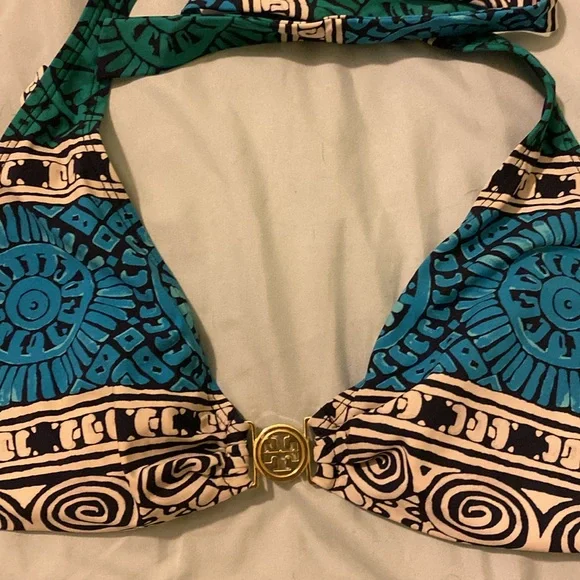 Tory Burch Blue and Black Patterned Bikini - Picture 2 of 5
